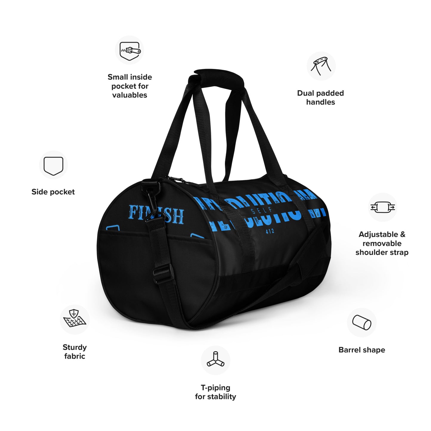 All-over print gym bag