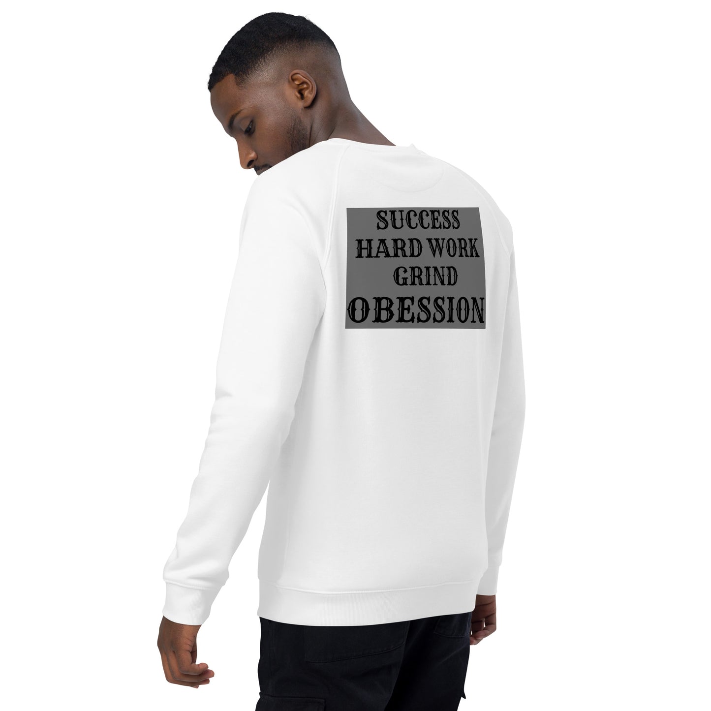 Unisex organic raglan sweatshirt