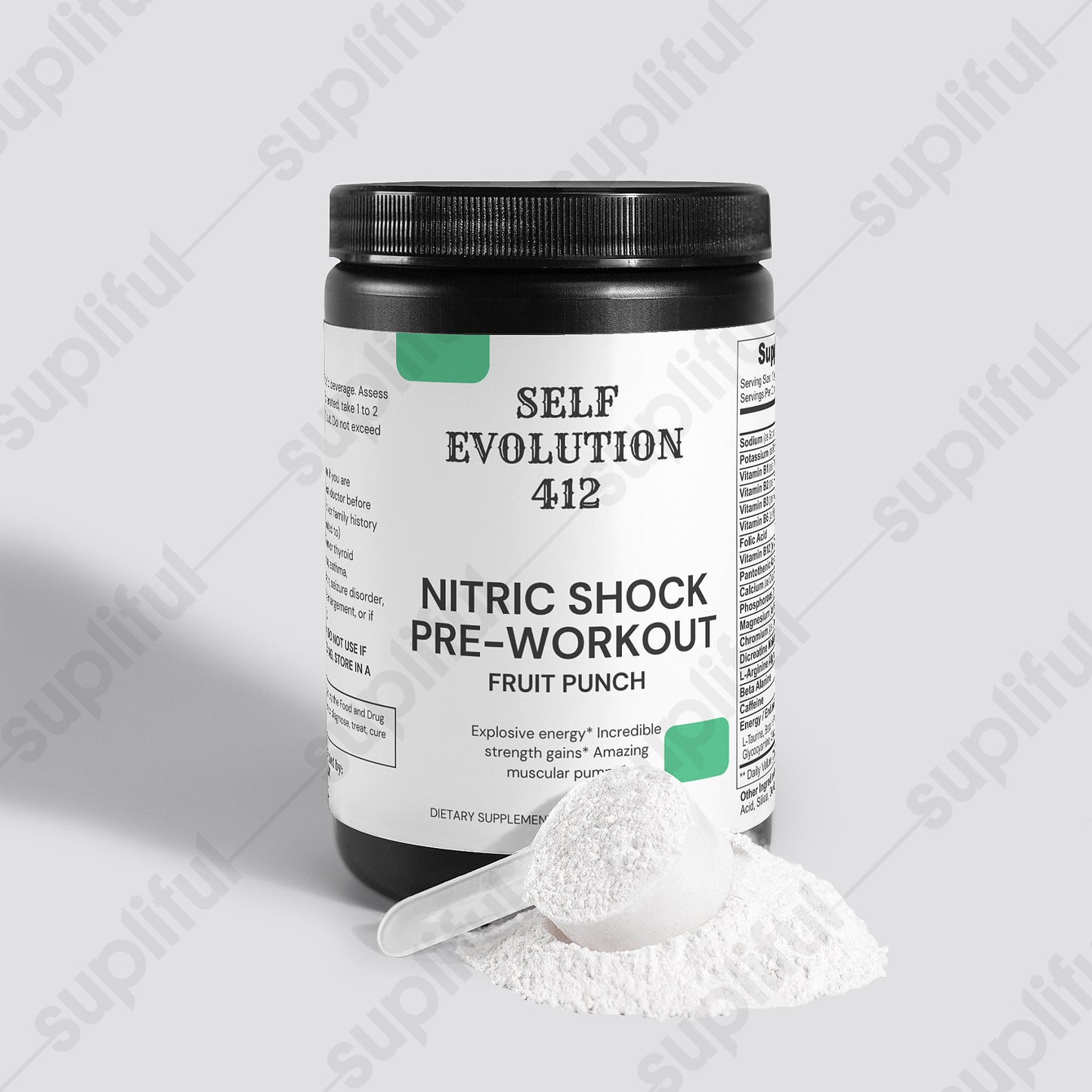 Nitric Shock Pre-Workout Powder (Fruit Punch)