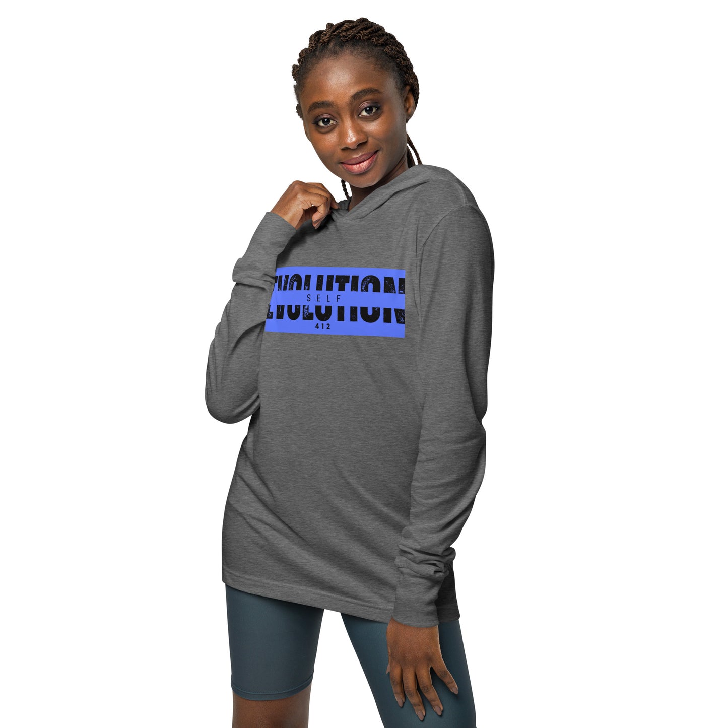 Hooded long-sleeve tee