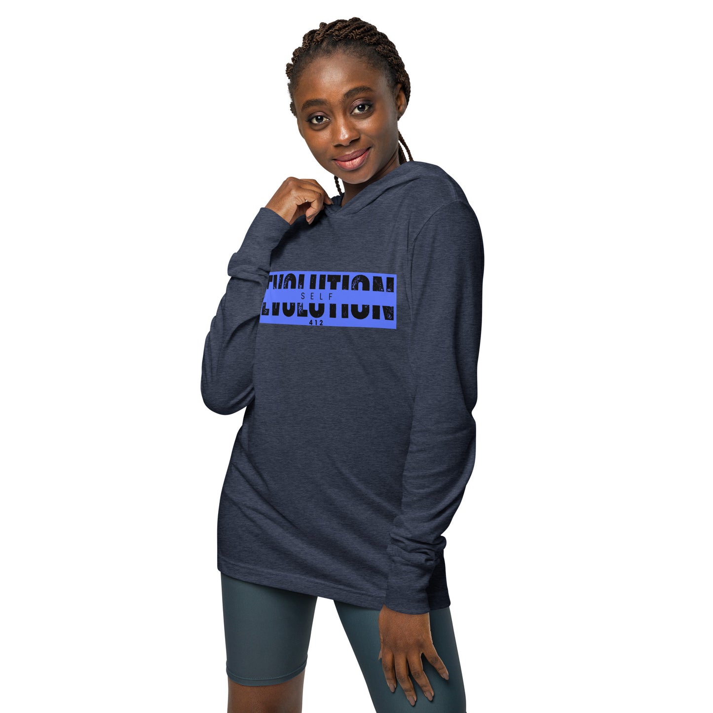 Hooded long-sleeve tee
