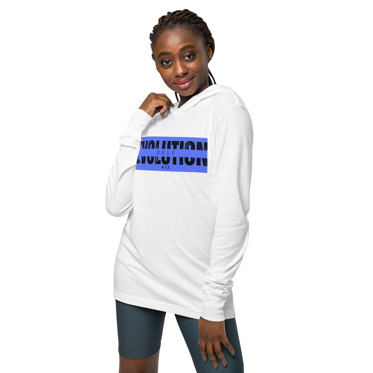Hooded long-sleeve tee