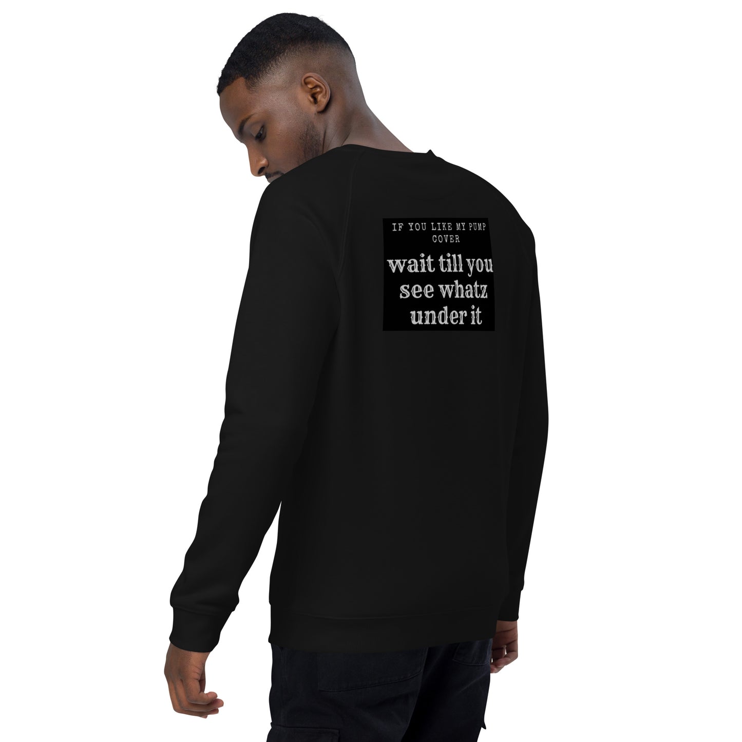 Unisex organic raglan sweatshirt