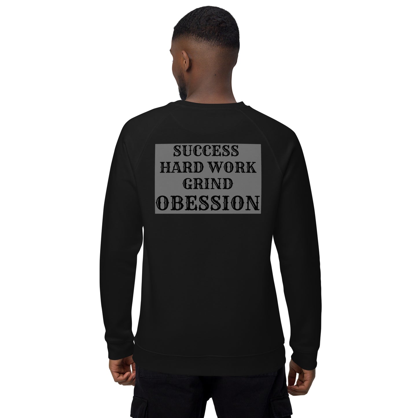 Unisex organic raglan sweatshirt