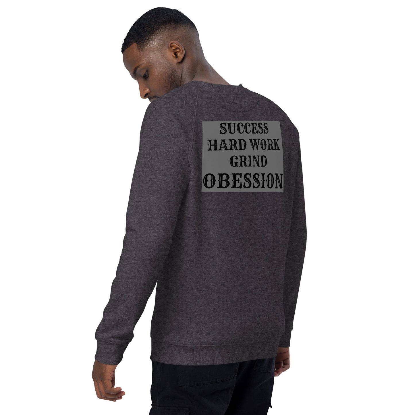 Unisex organic raglan sweatshirt