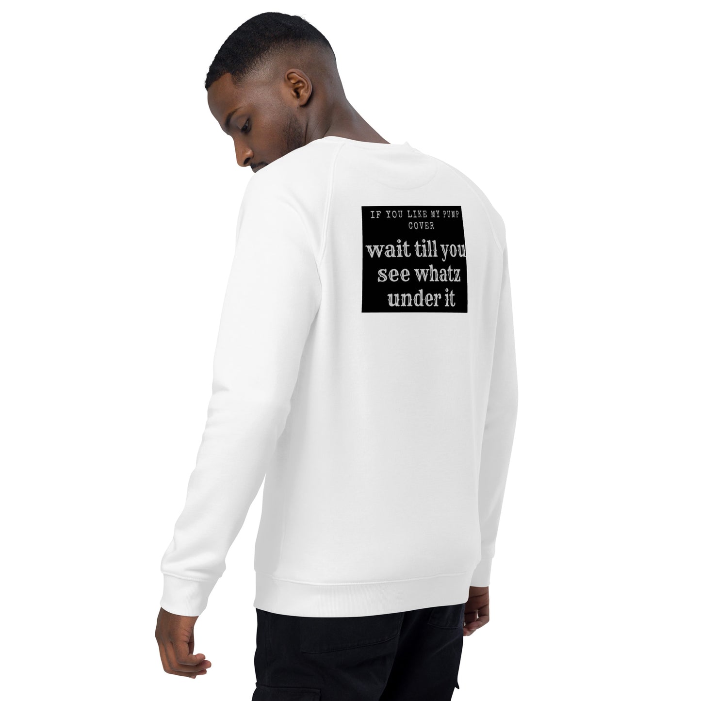 Unisex organic raglan sweatshirt