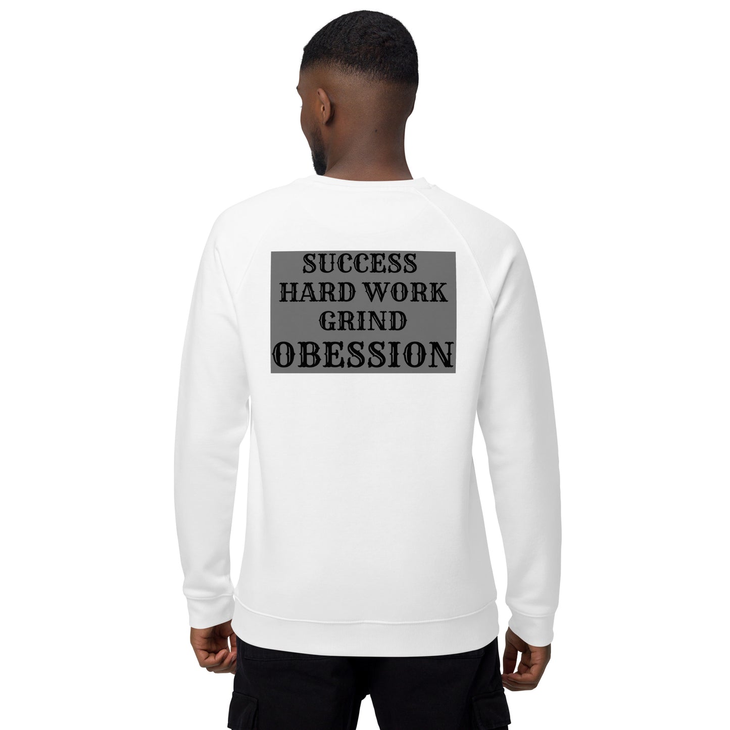 Unisex organic raglan sweatshirt
